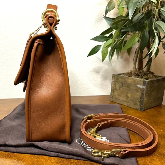 NEW COACH VINTAGE WILLIS BAG, BRITISH TAN No. 9927 - Picture 6 of 13